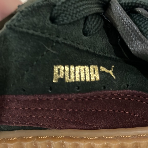 Fenty by Rhianna Green Bordeaux with maroon trim Sz8.5 - Picture 12 of 14